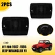 2xSmoked Front Turn Signal Parking Light Housings Kit For Jeep Wrangler YJ 87-95