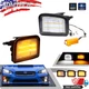 1Pair DRL Turn Signal LED Lights Replacement For 2015-2021 Subaru WRX /STI Clear