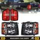 Headlights+Tail Light For 2007-2014 Chevy Silverado 1500 2500HD 3500HD LH+RH Set Headlights+Tail Light For 2007-2014 Chevy Silverado 1500 2500HD 3500HD LH+RH Set