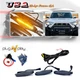 3PCS Front Grille Running Amber LED Lights Smoke Lens For 2014-up Toyota 4Runner