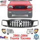 Front Grille Assembly & Headlights Corner Lamps Kit For 2001-2004 Toyota Tacoma