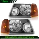 Fits 2001-2011 Ford Ranger Headlights Assembly Pair Black Housing Replacement Fits 2001-2011 Ford Ranger Headlights Assembly Pair Black Housing Replacement