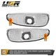 DEPO Front Crystal Clear Bumper Side Marker Lights For 1993-1995 Mazda RX-7