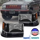 Fits 1993-1996 Jeep Grand Cherokee Head Lights+Bumper Lamps+Corner Lights 6PC