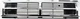 For 1987-1988 Pickup Center Grille Assembly Black/Chrome Plastic 5311189128