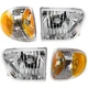 Headlight Lamp  Left-and-Right Left & Right for Mercury Mountaineer 1998-2001
