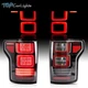 VLAND Clear LED Tail Lights For Ford F150 Pickup 15-20 W/Red Turn Signal Lights