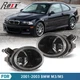01-05 Fog Lights For BMW 3 Series E46/ 01-03 M3 M5 Smoke Lens Bumper Lamps Pair