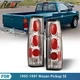 Tail Lights for 95-97 Nissan Pickup SE XE 86-94 D21 Altezza 1 Pair Chrome Clear