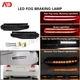 For 03-09 Nissan 350Z Dynamic LED Turn Signal Backup Brake Tail Fog Light Smoked