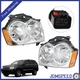 For 2005-2007 Jeep Grand Cherokee Chrome Clear Headlights Halogen Pair LH+RH Set