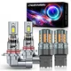 For 2016-2018 Chevy Malibu LED Headlight Hi/Lo Beam+Turn Signal Light Bulbs 4pcs