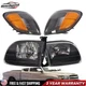 For 2000-2004 Toyota Tundra Regular/Access Cab Left&Right Side Black Headlights