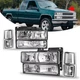 Headlights Assembly for 94 95 96 97 98 99 Chevy Silverado/C10 C/K 1500 2500 3500