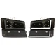 LED Black / Smoked Headlights DRL Lamps Fit For Chevy Silverado Avalanche 03-07