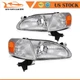 For 1998-2000 Toyota For Corolla Headlights Assembly Chrome Housing Clear Lens