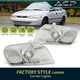 For 98-00 Toyota Corolla Chrome Corner Lights Parking Bumper Lamps Assembly Pair