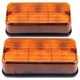 2X LED Amber Light For Case IH 1086 1486 1586 1660 3220 7110 7120 7130 7230 8910