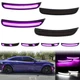 Sequential LED Front Rear Bumper Side Marker Lights For 2015-2023 Dodge Charger