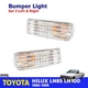 Front Bumper Light Lens Lamp LH+RH Fits Toyota Hilux LN85 UTE Truck 1989-95 New