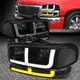 [SWITCHBACK F-LED DRL TURN SIGNAL]FOR 99-07 GMC SIERRA HEADLIGHTS BLACK/SMOKED