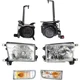 Headlight Kit For 1999-2002 Toyota 4Runner Left & Right 6pc