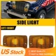 1987-1995 2Pcs Turn Signal Housings Light For ONLY Jeep Wrangler YJ Amber Lens