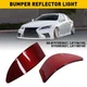 Red Rear Bumper Reflector Light Cover For Lexus IS250 IS350 06 07 08 09 10 11 12