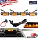 Yellow Front Grille Amber LED Lights For 2016-2019 Toyota Tacoma w/TRD Pro Grill