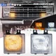 For Chevy GMC Pickup Truck Front Turn Signal Park Lamps Lights Housing LED Bulbs