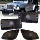 4P Smoke Bumper Signal Fender Side Marker Lights For 1997-2006 Jeep Wrangler TJ