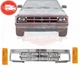 New Front Grille Chrome & Parking Marker Light Set 3PCS 1991-1994 Chevy S10