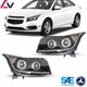 Projector Headlights For 2011-2015 Chevy Cruze Halo Black LED DRL Front Lamps Projector Headlights For 2011-2015 Chevy Cruze Halo Black LED DRL Front Lamps