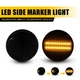 Dynamic LED Smoked Fender Side Marker Signal Lights For Mazda MX-5 1989-2015 EXC