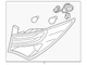 Genuine Hyundai Tail Lamp Assembly 92401-4Z500