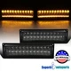 Fits 88-99 GMC C/K Chevy C10 1500 LED Bumper Signal Lamps Parking Lights Smoke
