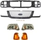 Ford Ranger 2001-2003 Grille 6-Piece Kit for Models Manufactured in Pacheco