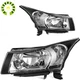 Chrome Headlights For 2011 2012 2013 2014 2015 Chevy Cruze Headlamps Left+Right