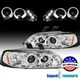 Fits 1992-1995 Honda Civic Halo Projector Headlight Lamps 92-95 Pair