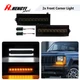 Smoked LED Bumper DRL Signal Front Corner Light For For 1986-1992 Jeep Comanche