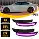 Fit 2015-2022 Dodge Charger Front Rear Left Side Right Marker Purple Lights 4x