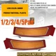 For BMW X5 E70 2011-2013 Pair Front Bumper Side Marker Light Reflector Lamp1-5X