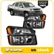 Headlights + Bumper Signal Lamp For 2002-2006 Chevy Avalanche Left&Right