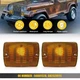 2x Front Turn Signal Parking Lamp Housings For Jeep Wrangler YJ 1987-95 56001378
