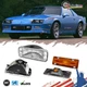 4PCS Clear Front Bumper Signal + Amber Side Markers For 1985-1992 Chevy Camaro