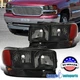 Fits 1999-2006 GMC Sierra 2000-2006 Yukon XL 1500 Smoke Headlights+Bumper Lamps