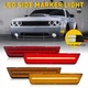 For 08-14 Dodge Challenger LED Front Rear Amber Red Bumper Marker Side Lights 4X
