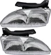 For 1995-1999 Chevrolet Cavalier Headlight Halogen Set Driver and Passenger Side
