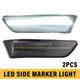 Smoke Front Bumper LED Side Marker Lights For Infiniti G35 Coupe 2D 2003-2007
