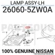 260605ZW0A Genuine Nissan LAMP ASSY-LH 26060-5ZW0A